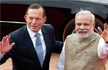 Australian Prime Minister Tony Abbott arrives in New Delhi